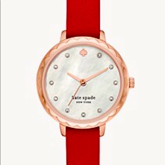 ♠️ Kate Spade Morningside three-hand leather watch - Picture 4 of 8